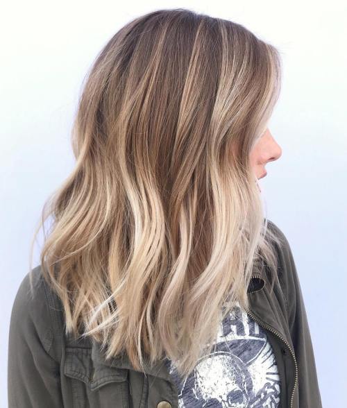 50 Ideen für hellbraunes Haar mit Highlights und Lowlights  