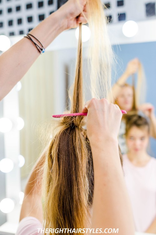 3 schöne Brötchen Frisuren für feines Haar  