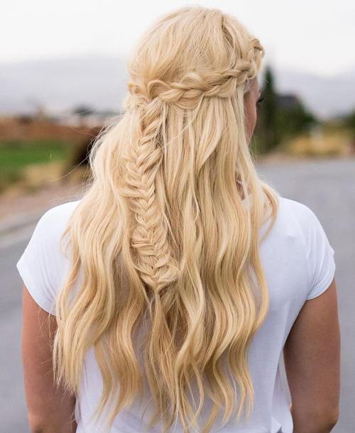 40 stilvolle Frisuren für lange blonde Haare  