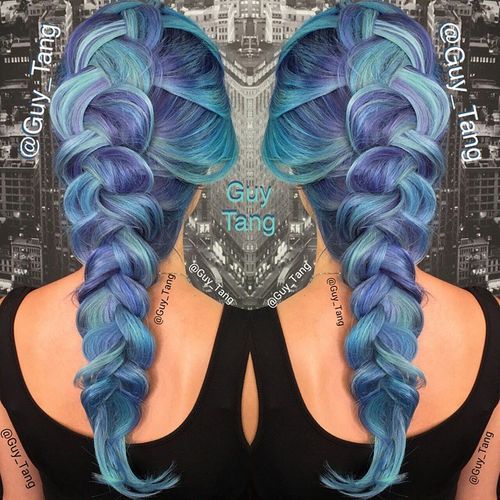 20 Pastel Blue Hair Color Ideen, die Sie versuchen müssen  