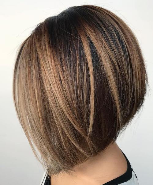 60 Frisuren mit dunkelbraunem Haar mit Highlights  