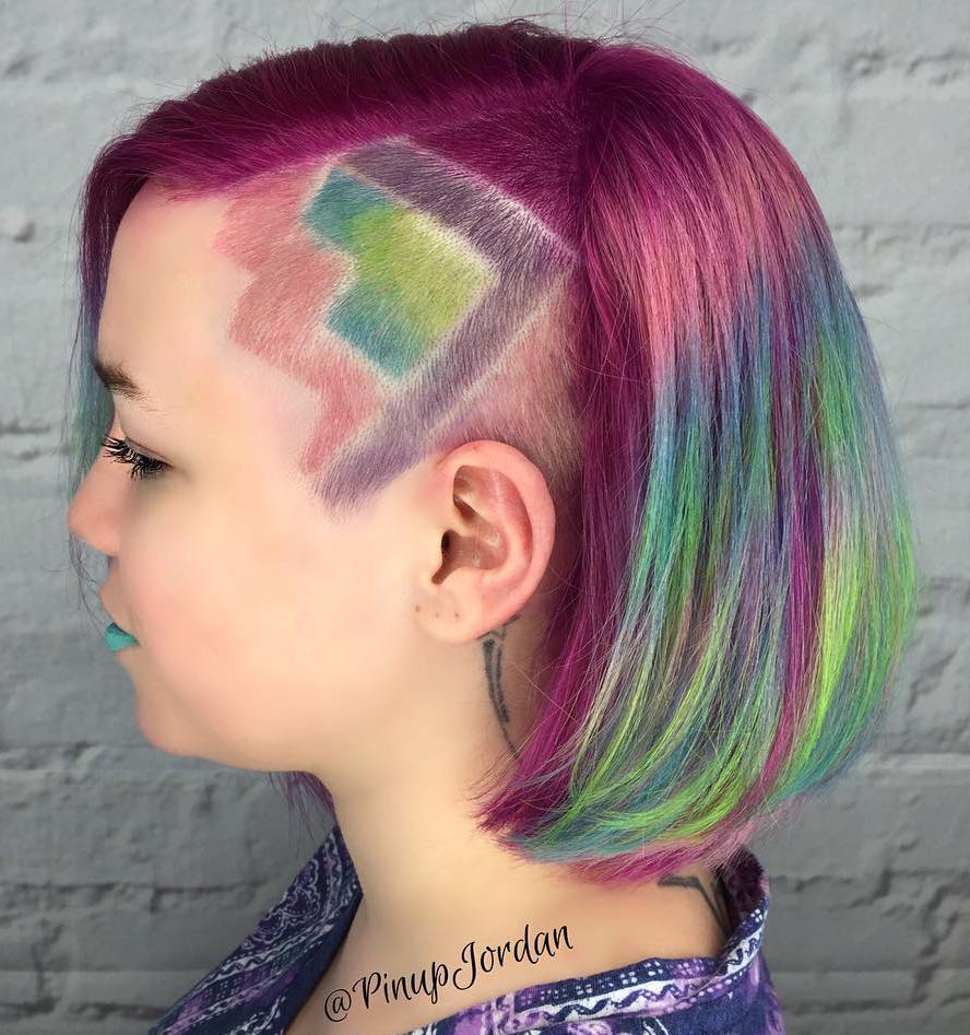 20 Undercut Haar Tattoo Ideen für Mädchen  