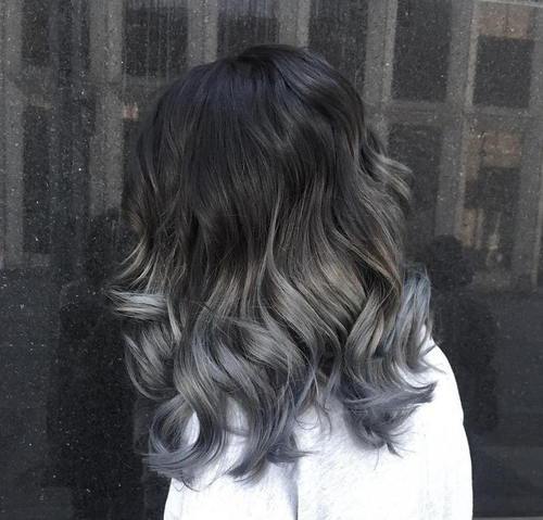 40 lebhafte Ideen für schwarzes Ombre-Haar  