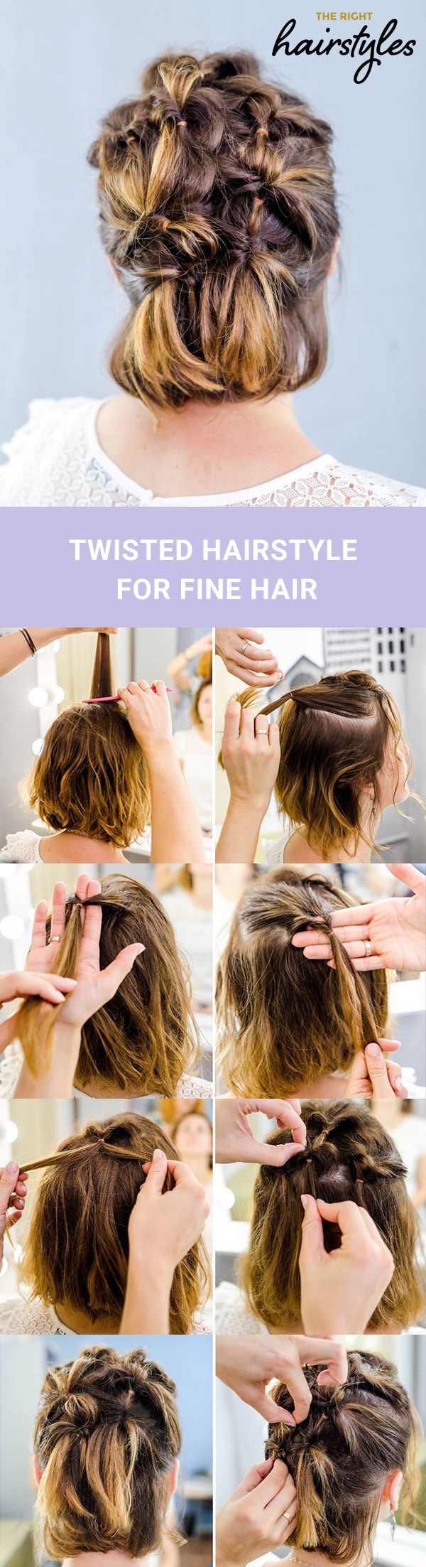 Wie man eine verdrehte Frisur für feines Haar in 6 einfachen Schritten erstellt 