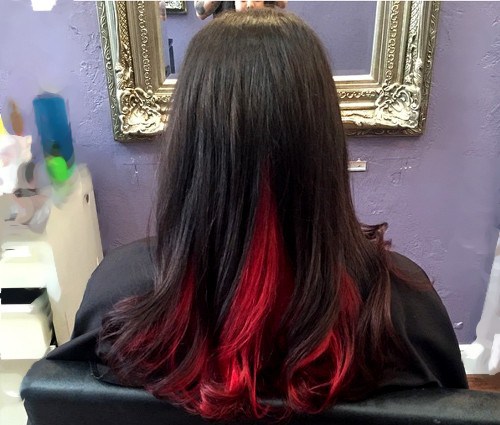 Rote Haarfarbe Inspiration 