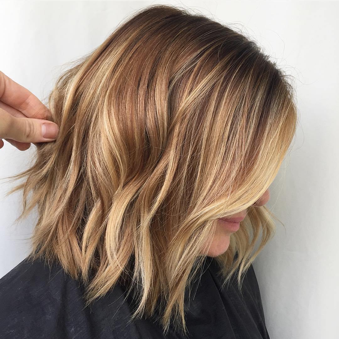 50 Ideen für hellbraunes Haar mit Highlights und Lowlights  