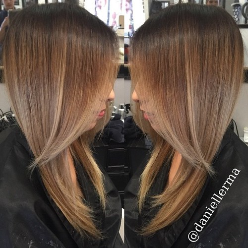 Glatt und Sexy Hair Beauty mit Ombre Glattes Haar  