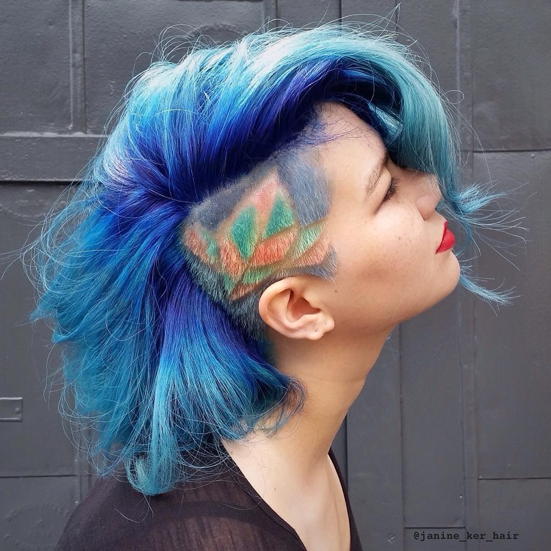 20 Undercut Haar Tattoo Ideen für Mädchen 