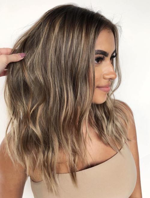 50 Ideen für hellbraunes Haar mit Highlights und Lowlights  