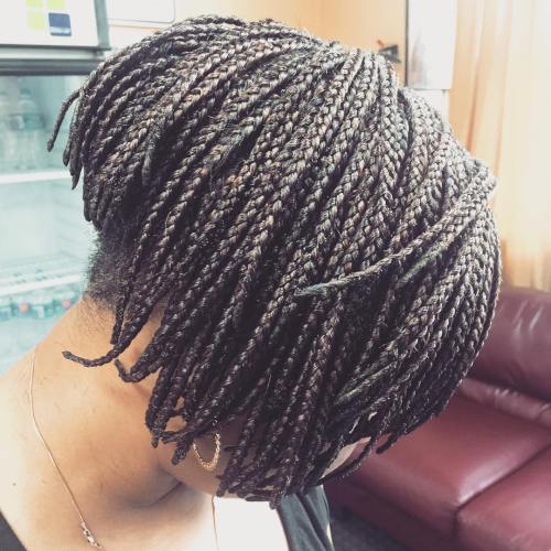 40 Ideen von Micro Braids und unsichtbare Braids Frisuren  