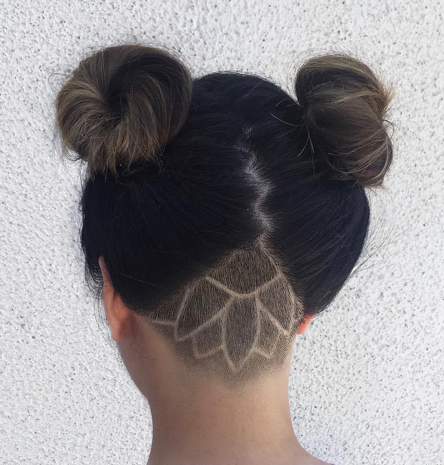 20 Undercut Haar Tattoo Ideen für Mädchen  