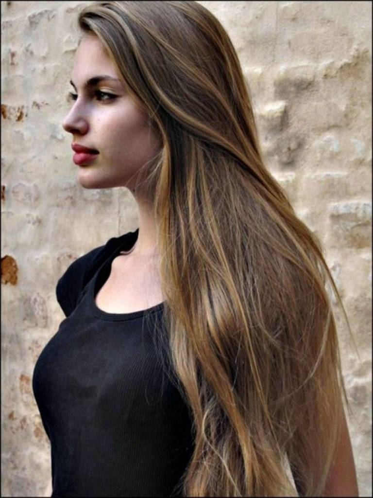 30 Stilvollstes und wertvolles langes braunes Haar 
