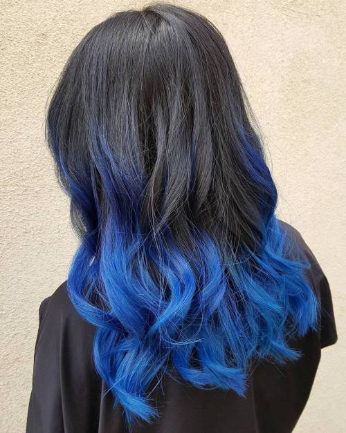 40 Fairy-Like Blau Ombre Frisuren  