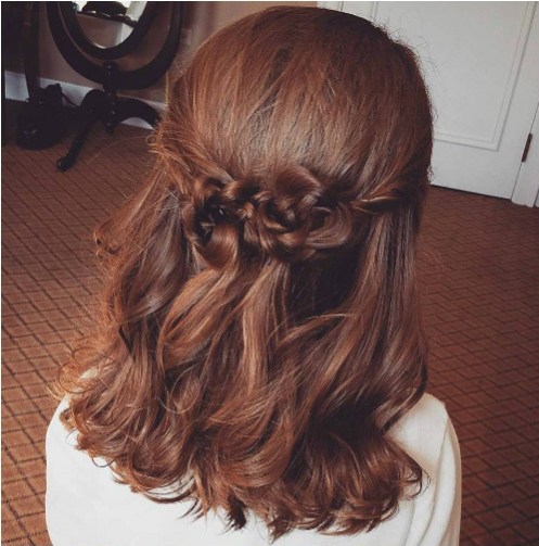 Neu mittellange Half Updos  