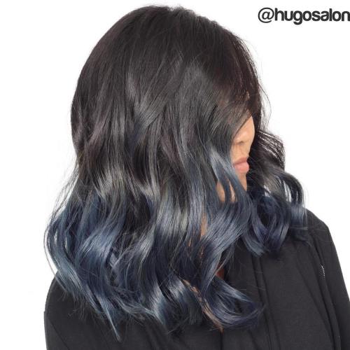 40 Fairy-Like Blau Ombre Frisuren  