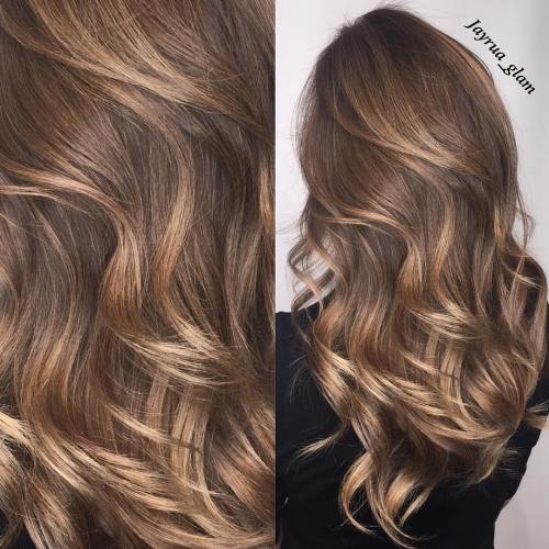 50 Ideen für hellbraunes Haar mit Highlights und Lowlights  