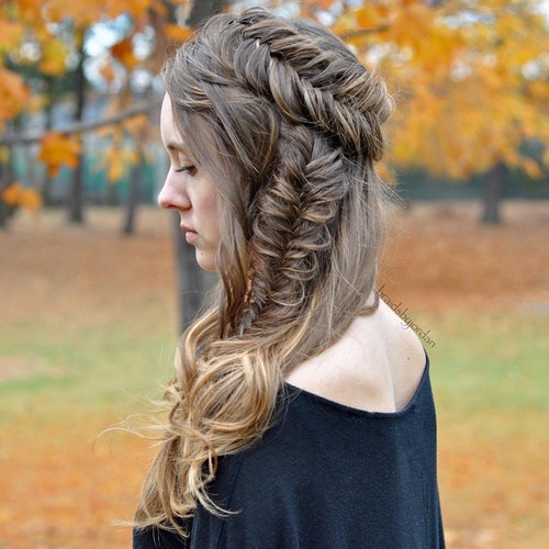 40 Awesome Jazzed Up Fishtail Braid Frisuren  