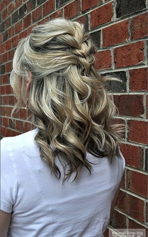 Neu mittellange Half Updos  