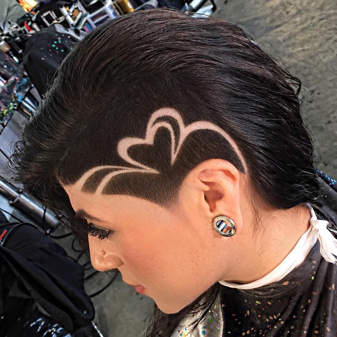 20 Undercut Haar Tattoo Ideen für Mädchen  