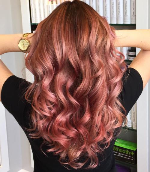 20 Brilliant Rose Gold Haarfarbe Ideen  