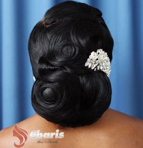 50 Superb Black Hochzeit Frisuren  