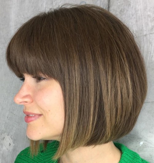 60 schöne und bequeme mittlere Bob Frisuren  