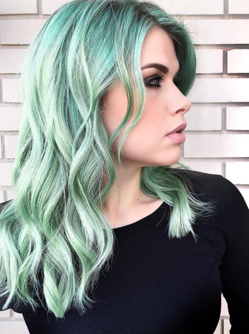 20 Mint Green Frisuren, die total erstaunlich sind  