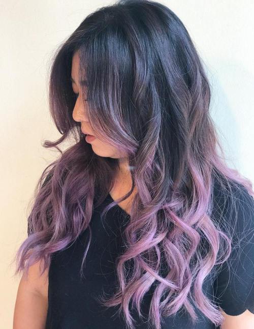 20 lila Balayage Ideen von subtil bis lebendig  