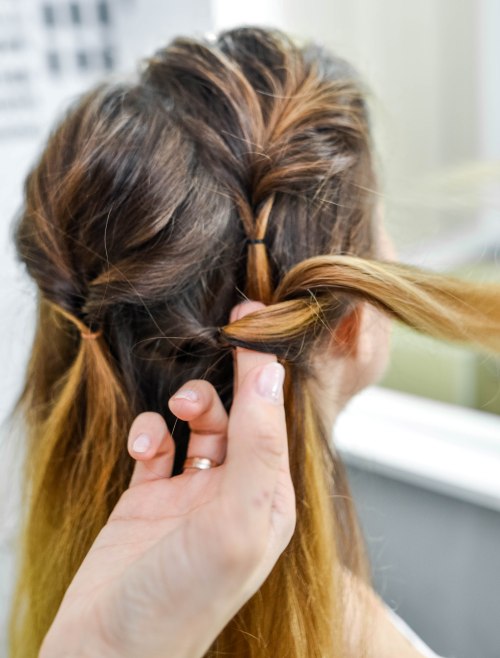 3 schöne Brötchen Frisuren für feines Haar  