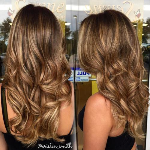 50 Ideen für hellbraunes Haar mit Highlights und Lowlights  