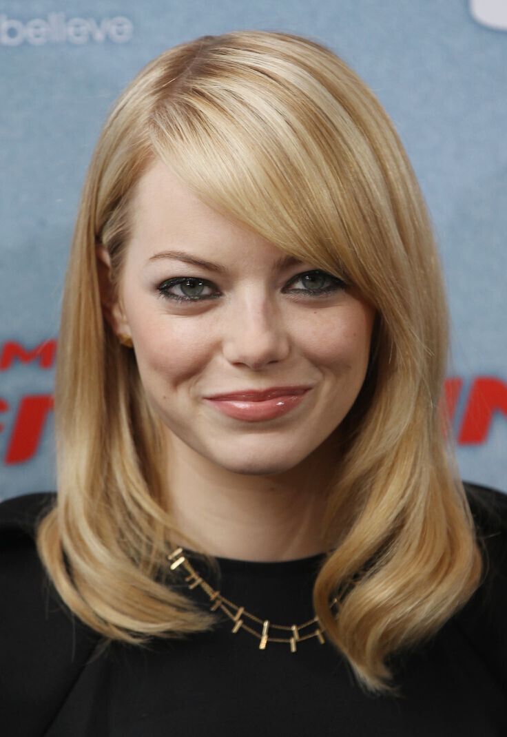 30 mittlere Frisuren für runde Gesichter - Tragen Sie es und Glam It  