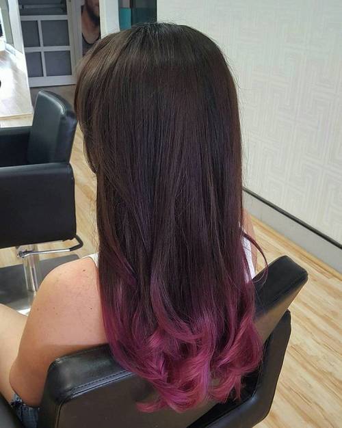 40 lebhafte Ideen für schwarzes Ombre-Haar  