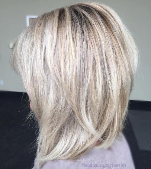 60 inspirierende lange Bob Frisuren und Haarschnitte  