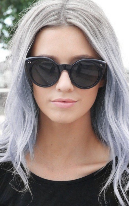 Subtile Silber Haarfarbe Trend für Neu  