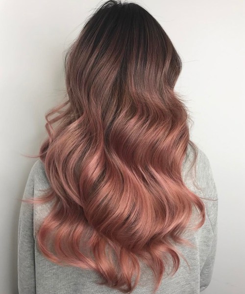 20 wunderschöne Beispiele von Roségold Balayage  