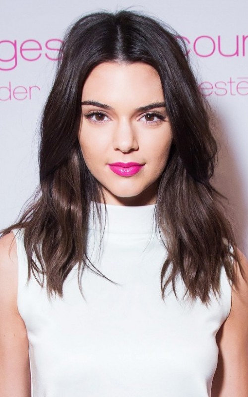 Center-Parted Frisuren von Kendall Jenner 