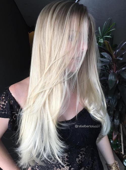 40 stilvolle Frisuren für lange blonde Haare  